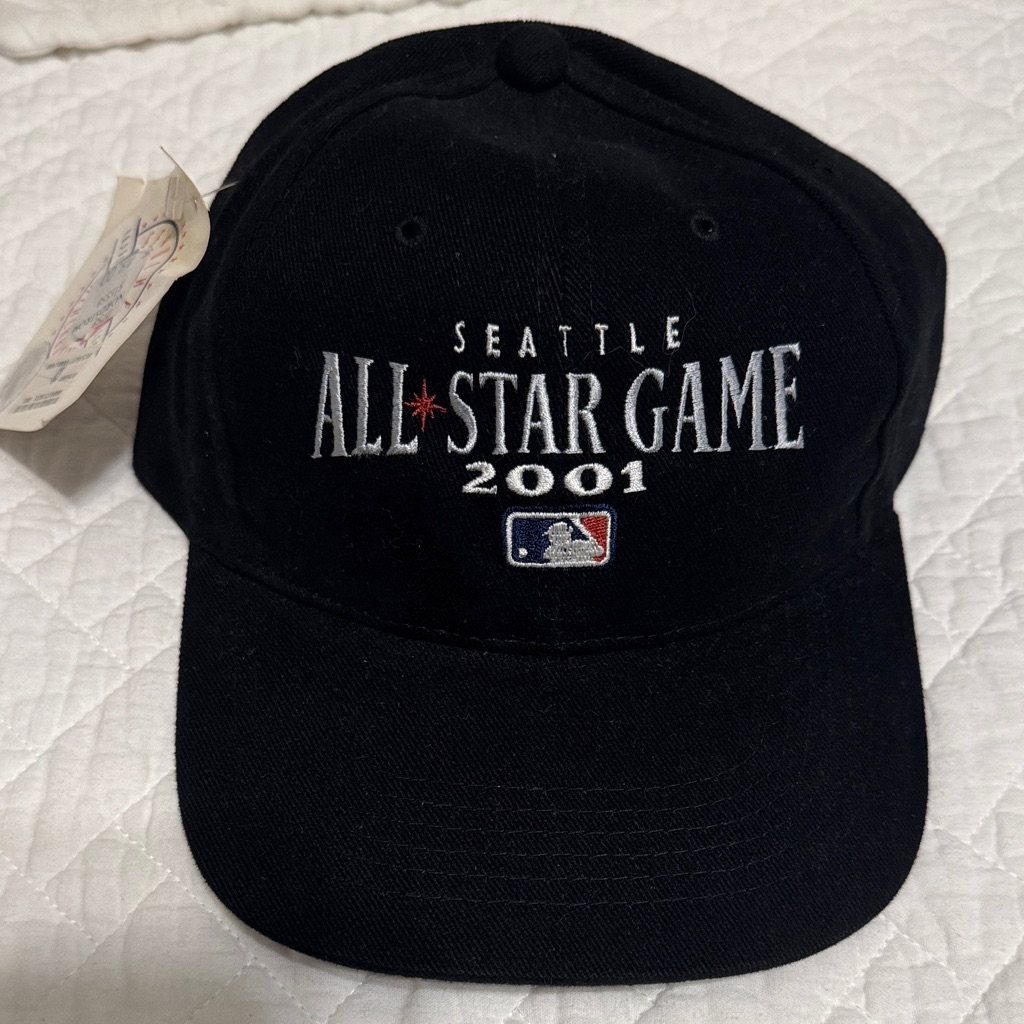 2001 All Star Game Black Baseball Cap